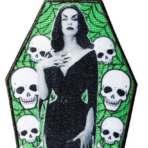 Kreeps Accessories - Vampira Iron On Patch Vampire Bride Goth Horror Kreeps Accessories - Vampira Iron On Patch Vampire Bride Goth Horror